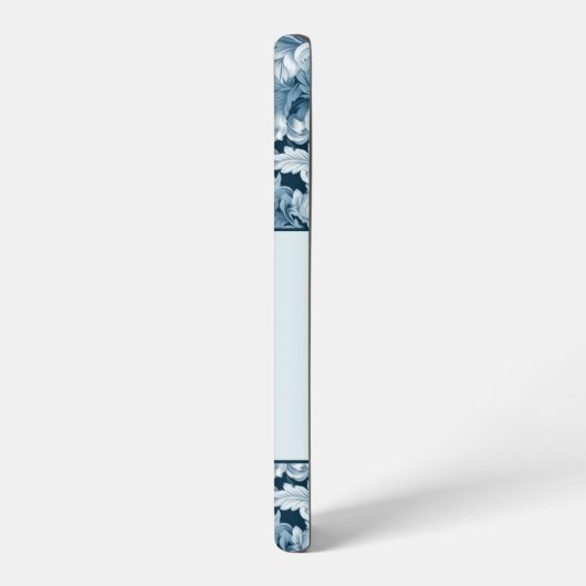 Elegante 4-foto Blauwe  Bloemen Samsung Galaxy Hoesje (Linkerkant)