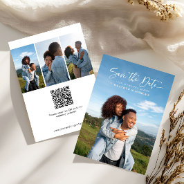 Elegante 4-foto kalligrafie QR-code