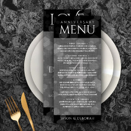Elegante 4e linnen huwelijksjubileumviering menu
