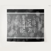 Elegante 4e linnen huwelijksjubileumviering wandkleed (Voorkant (horizontaal))