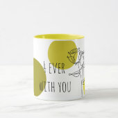 Elegante "4ever With You" Typografie Mok (Midden)