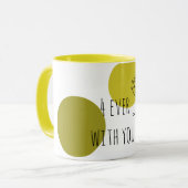 Elegante "4ever With You" Typografie Mok (Voorkant links)