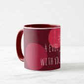 Elegante "4ever With You"-typografie Mok (Voorkant links)