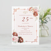 Elegante 50 Aniversario de Boda Kaart (Staand voorkant)