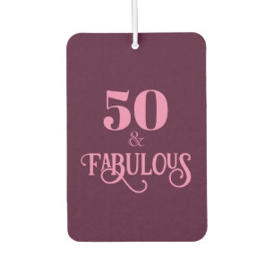 Elegante 50 en fantastische Bourgondische verjaard Luchtverfrisser