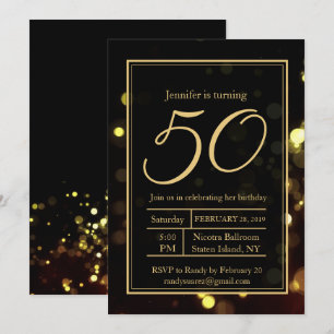 Elegante 50 en Uitstekende Uitnodiging van het Ver