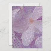 Elegante 50 & Fabulous Lavender Verjaardag Uitnodi Kaart (Achterkant)