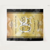 Elegante 50e gouden huwelijksjubileum wandkleed (Voorkant (horizontaal))