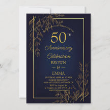 Elegante 50e huwelijksjubileum bloemencélébratie