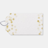 Elegante 50e verjaardag Gouden folie Glitter Light Cadeaulabel (Achterkant Horizontaal)