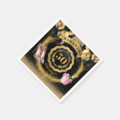 Elegante 50e verjaardag Napkins Gold Glitter Ballo Servet (Hoek)