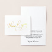 Elegante 50e verjaardag partij Folie Dank u Folie Kaarten (Display)