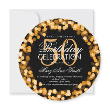 Elegante 50e verjaardag Sparkling Lights Gold