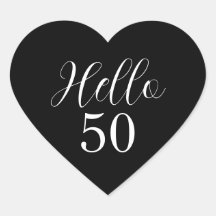 Elegante 50e verjaardag zwart en wit