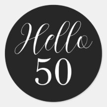 Elegante 50e verjaardag Zwart Wit