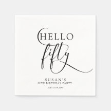 Elegante 50e vijftigste verjaardag