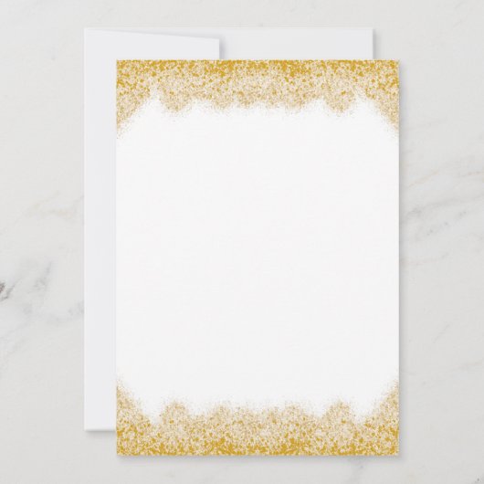 Elegante 50ste bruiloft Jubileum Faux Gold Glitter Kaart (Achterkant)