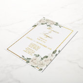 Elegante 50ste huwelijksuitnodiging in het Spaans Folie Uitnodiging (Gedraaid)