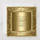 Elegante 50ste trouwdag gouden vlinder kaart (Achterkant)