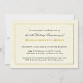 Elegante 50ste verjaardagsuitnodigingen - Betaalba Kaart (Achterkant)