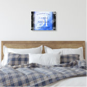 Elegante 51e saffier bruiloft canvas afdruk (Insitu (Slaapkamer))
