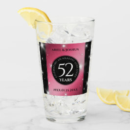 Elegante 52e Starrobijn Huwelijksjubileum Glas