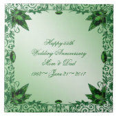 Elegante 55e bruiloft Jubileum Tegel Tegeltje (Voorkant)