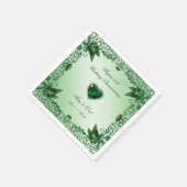 Elegante 55e trouwdag papieren servetten (Hoek)