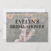 Elegante 5 foto bruids douche uitnodiging (Voorkant)