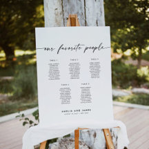 Elegante 5 Tafels Favoriete Mensen Zitplaatsenkaar