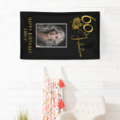 Elegante 60 en Fabulous Twijgen 60e verjaardagsfot Spandoek (Insitu)