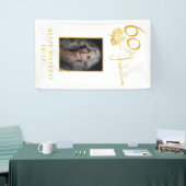 Elegante 60 en Fabulous Twijgen 60ste verjaardag f Spandoek (Beurs)