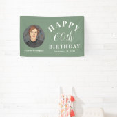 Elegante 60e verjaardag banner met foto (Insitu)