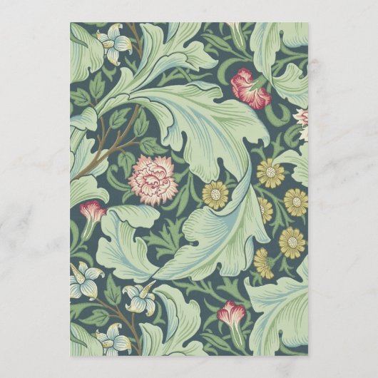 Elegante 60e Verjaardag Gouden Groene Botanische V Kaart (Achterkant)