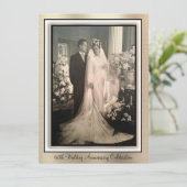 Elegante 60e verjaardagsviering kaart (Staand voorkant)
