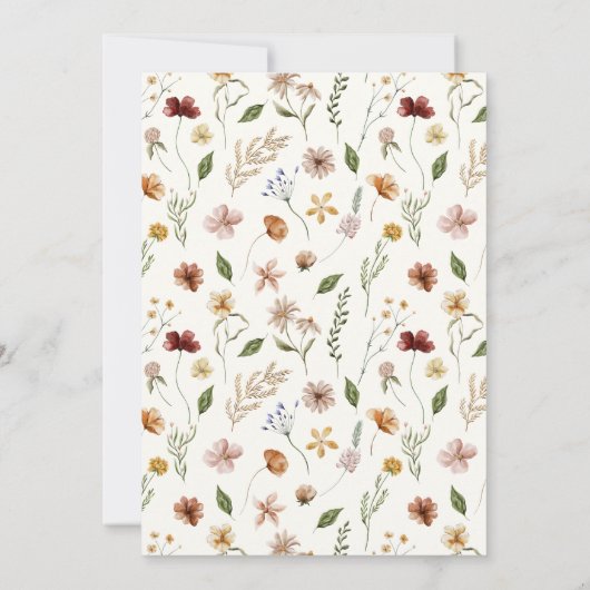 Elegante 60ste Floral Verjaardag Kaart (Achterkant)