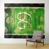 Elegante 66e Titanium Huwelijksjubileum Wandkleed (In Situ (horizontaal))