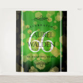 Elegante 66e Titanium Huwelijksjubileum Wandkleed (Voorkant)