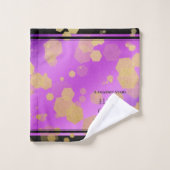 Elegante 6e Amethist Huwelijksverjaardag Bad Handdoek (Wasdoekje)