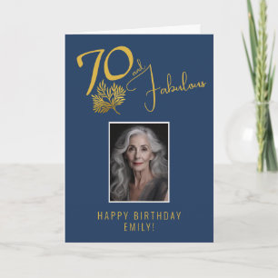 Elegante 70 en Fabulous Twigs 70ste verjaardag fot Kaart