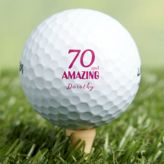 Elegante 70 en verbazingwekkende verjaardag golfba golfballen