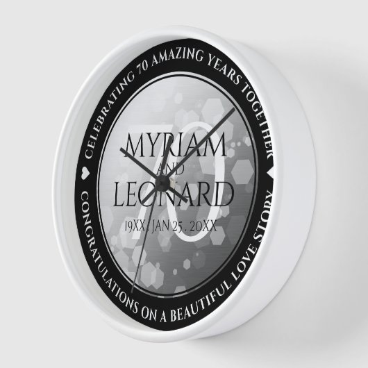 Elegante 70e platina huwelijksjubileum (Hoek)