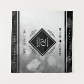 Elegante 70e platina huwelijksjubileum wandkleed (Voorkant (horizontaal))