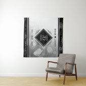 Elegante 70e platina huwelijksjubileum wandkleed (In Situ (horizontaal))