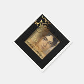 Elegante 70e verjaardag fotopapier servetten (Hoek)