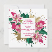 Elegante 70e verjaardag met aangepaste Lady Carica Kaart (Achterkant)