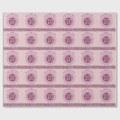 Elegante 70e verjaardag Roze Gouden Glitters & Str Cadeaupapier (Vlak)