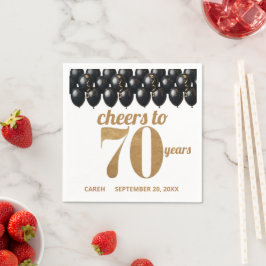 elegante 70e verjaardag servet