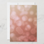 Elegante 70e verjaardag voor haar in Pink Bokeh Kaart (Achterkant)