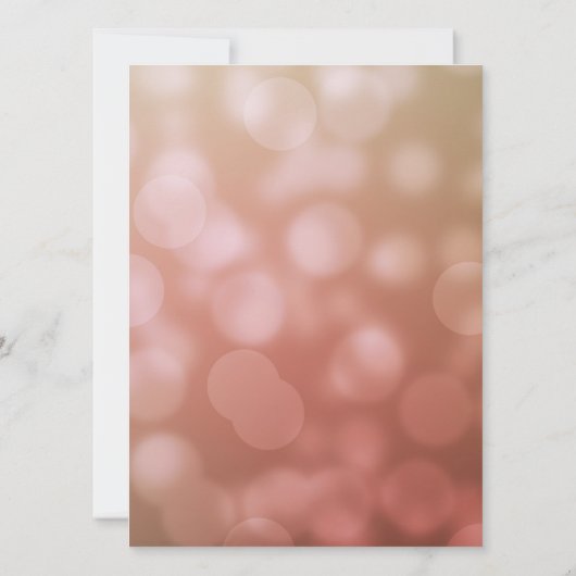 Elegante 70e verjaardag voor haar in Pink Bokeh Kaart (Achterkant)